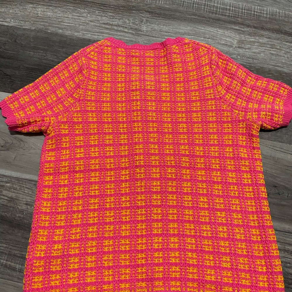 Free Assembly Women's Short Sleeve Tweed Sweater Tee, size small - Picture 4 of 9